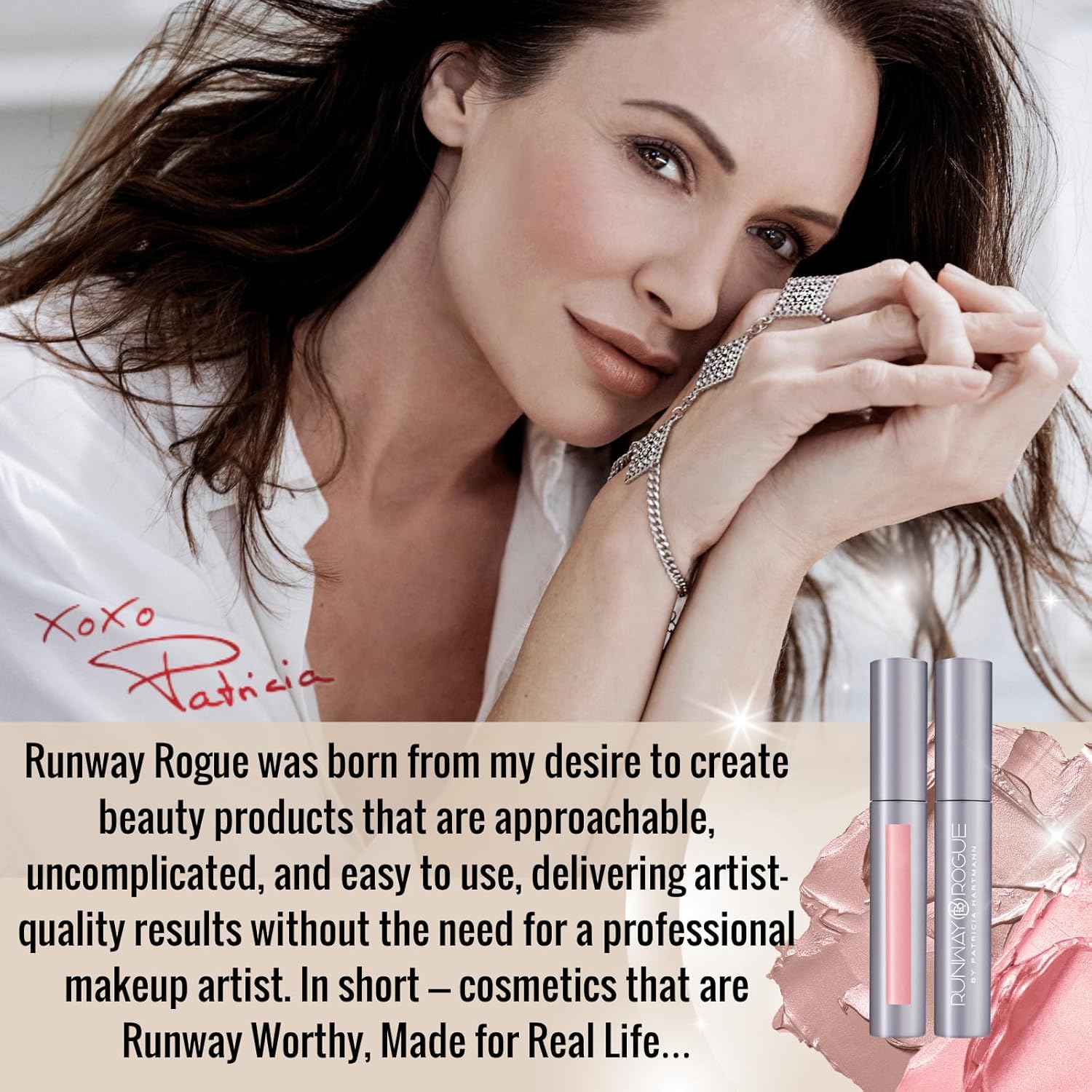 Runway Rogue Silk Glam Liquid Lipstick, Long Wear Frosted Pale-Pink Lipstick, ‘Trophy Wife’ - Image 8