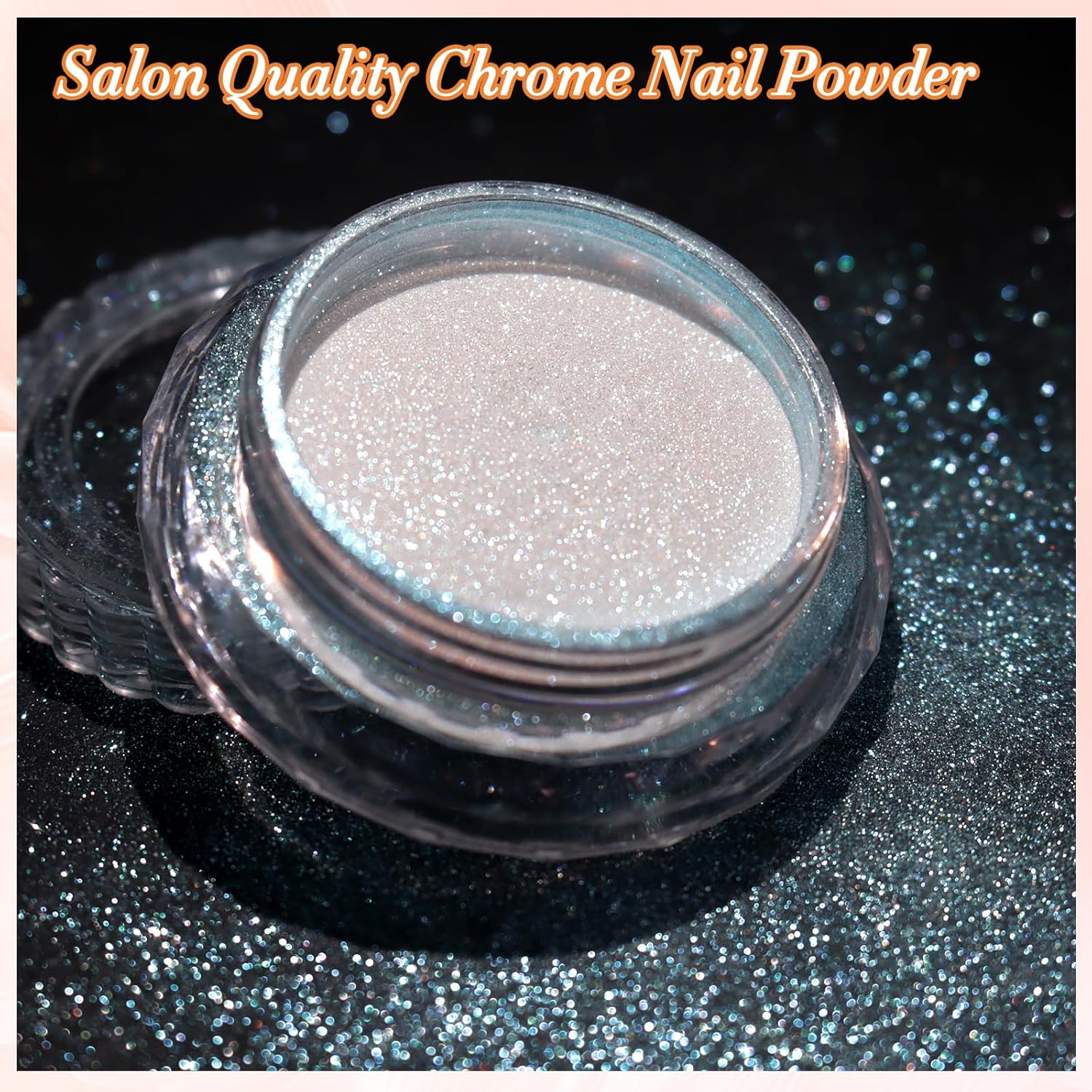 Unicorn Chrome Nail Powder, Aurora Unichrome Mermaid Aurora Nail Powder Pigment Pearlescent Nail Art Glitter Decoration for Home DIY Nail Salon Manicure - Glacier Ocean - Image 3