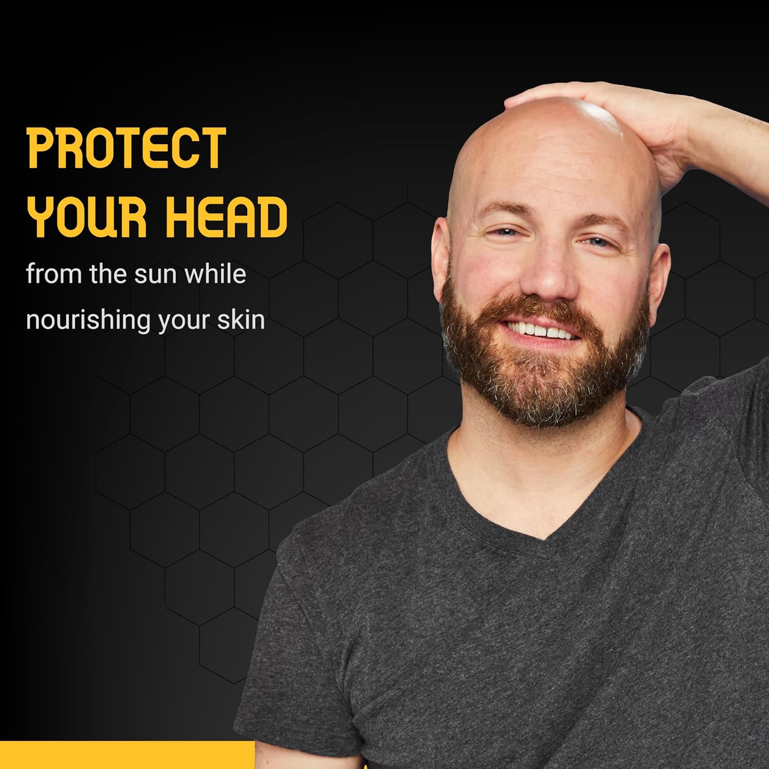 Bee Bald SMOOTH PLUS Head & Face Moisturizer with SPF 30 Sunscreen Lotion Protecting Skin From Harmful UVA/UVB Rays While Hydrating, Moisturizing and Toning, 1.7 Fl Oz - Image 8
