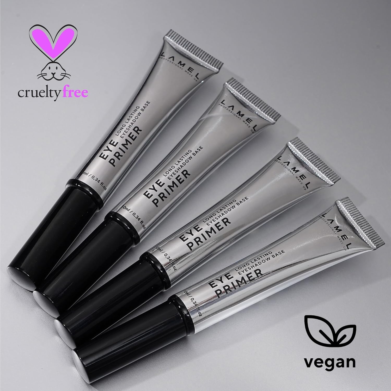 Insta Eyeshadows Base - Universal Colours - Clear, Waterproof, Vegan, Cruelty-Free, Made for Long-Lasting Wear - For Any Skin Tone and Type - 10 ml - Image 5