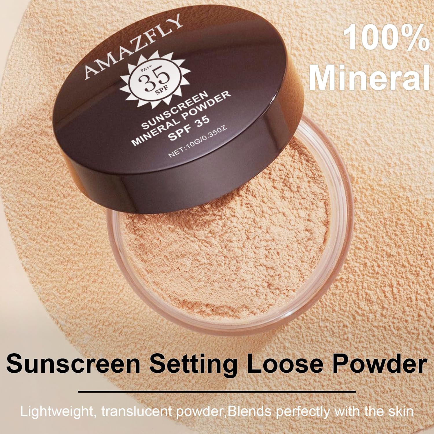 Mineral Powder Foundation, SPF 35, Talc-Free Lightweight Loose Powder for a Smooth & Matte Finish - Medium Coverage, Skin-improving Mineral Foundation (#05 Fair Light Foundation Makeup) - Image 2