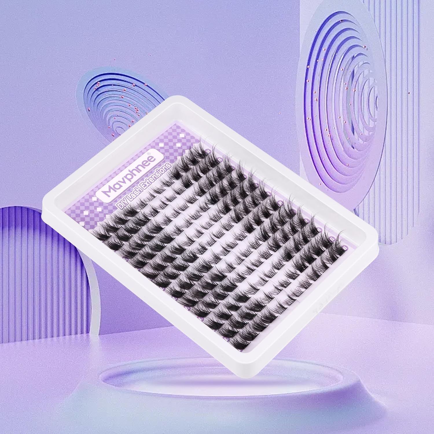 Mavphnee Lash Clusters Cat Eye Cluster Eyelash Extensions 144 Pcs Fox Eye Lashes Left & Right Individual Lashes Wispy DIY Lash Extension Natural Cluster Lashes Pack - Image 7