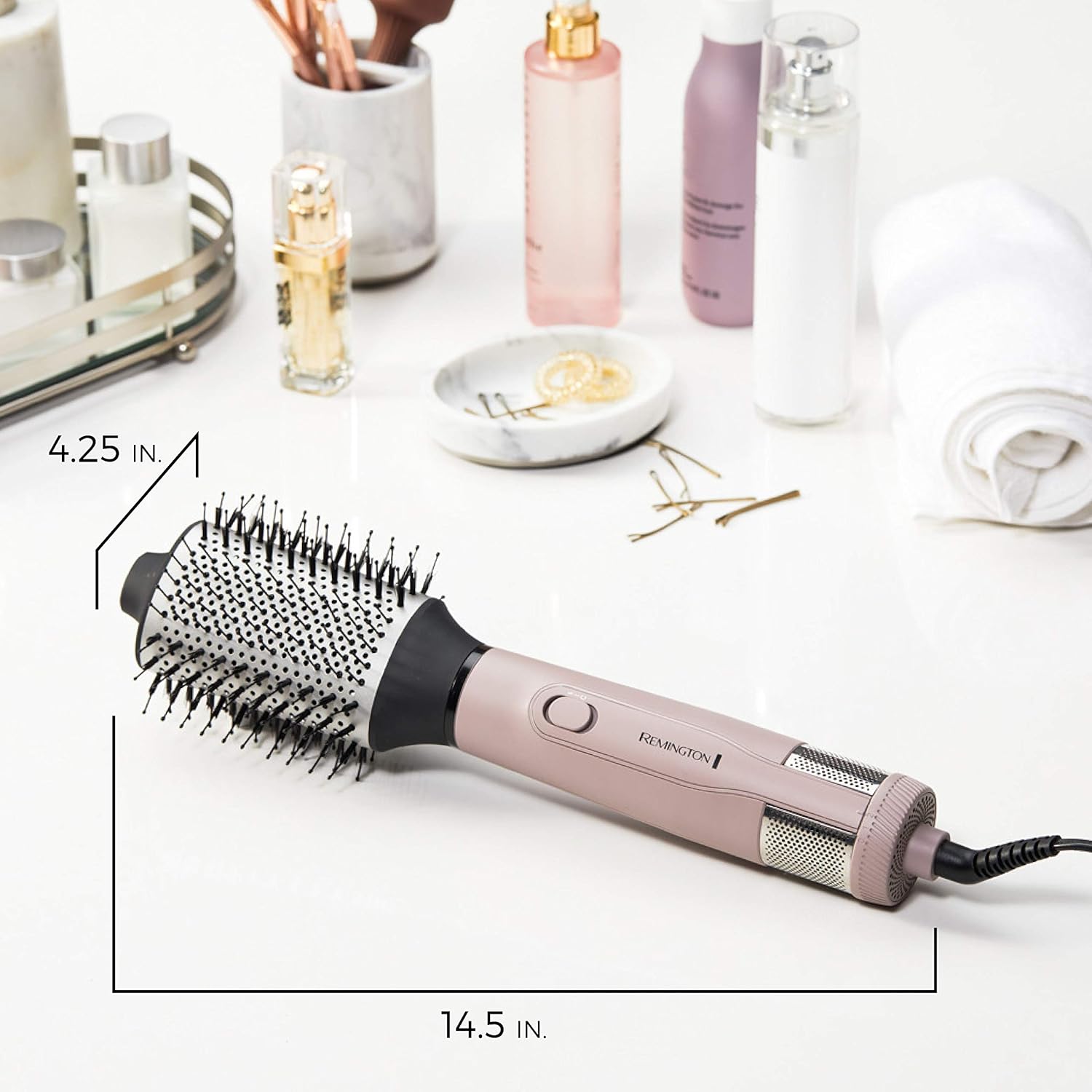 Remington Pro Wet2style Oval Dryer & Volumizing Brush, 1 Count (Pack of 1), Blush - Image 9