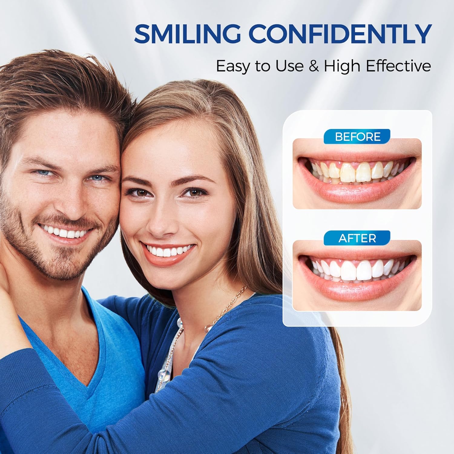 Gentle LED Teeth Whitening Kit for Sensitive Gums with Whitening Strips and Remineralization Pen - Image 8