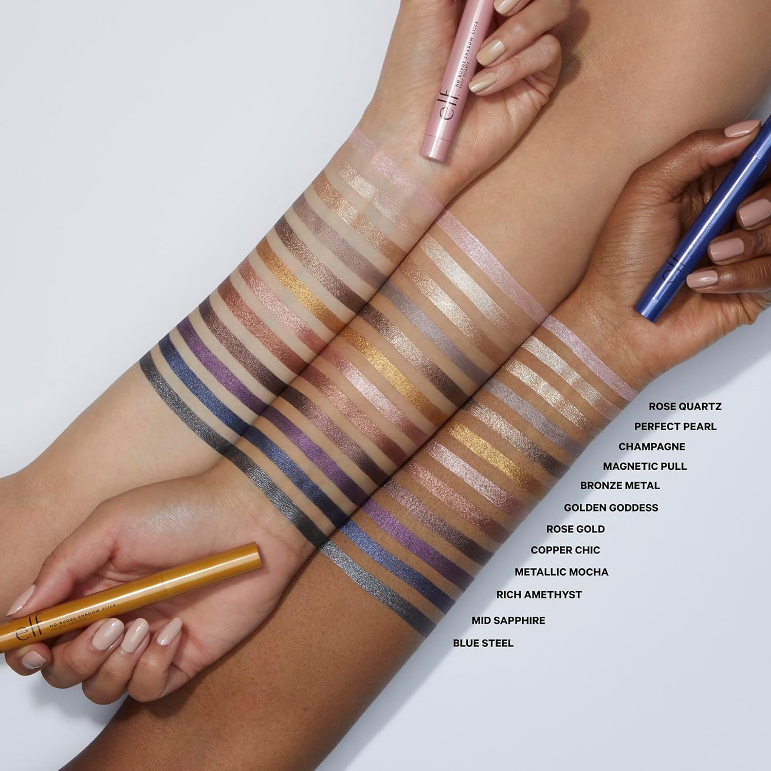 e.l.f. No Budge Shadow Stick, Longwear, Smudge-Proof Eyeshadow, Twist-up Design & Built-in Sharpener, Vegan & Cruelty-Free, Magnetic Pull - Image 2
