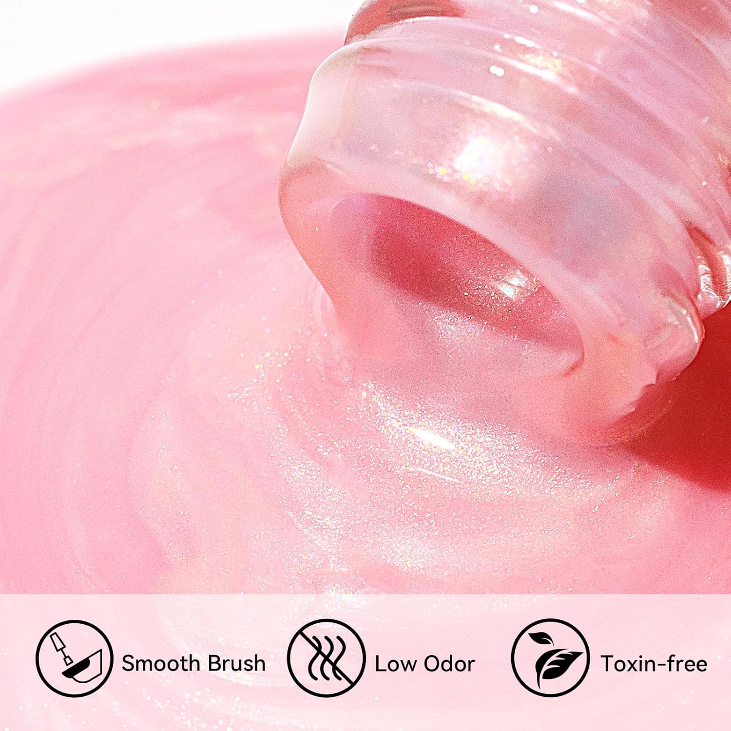 MIZHSE Nail Polish: 15Ml Mermaid Pearl Nail Polish Pink Aurora Effect Nail Polish, Fingernail and Toenail Polish Glossy Long Lasting Nail Polish Trendy DIY at Home Nail Gift Spree - Image 3