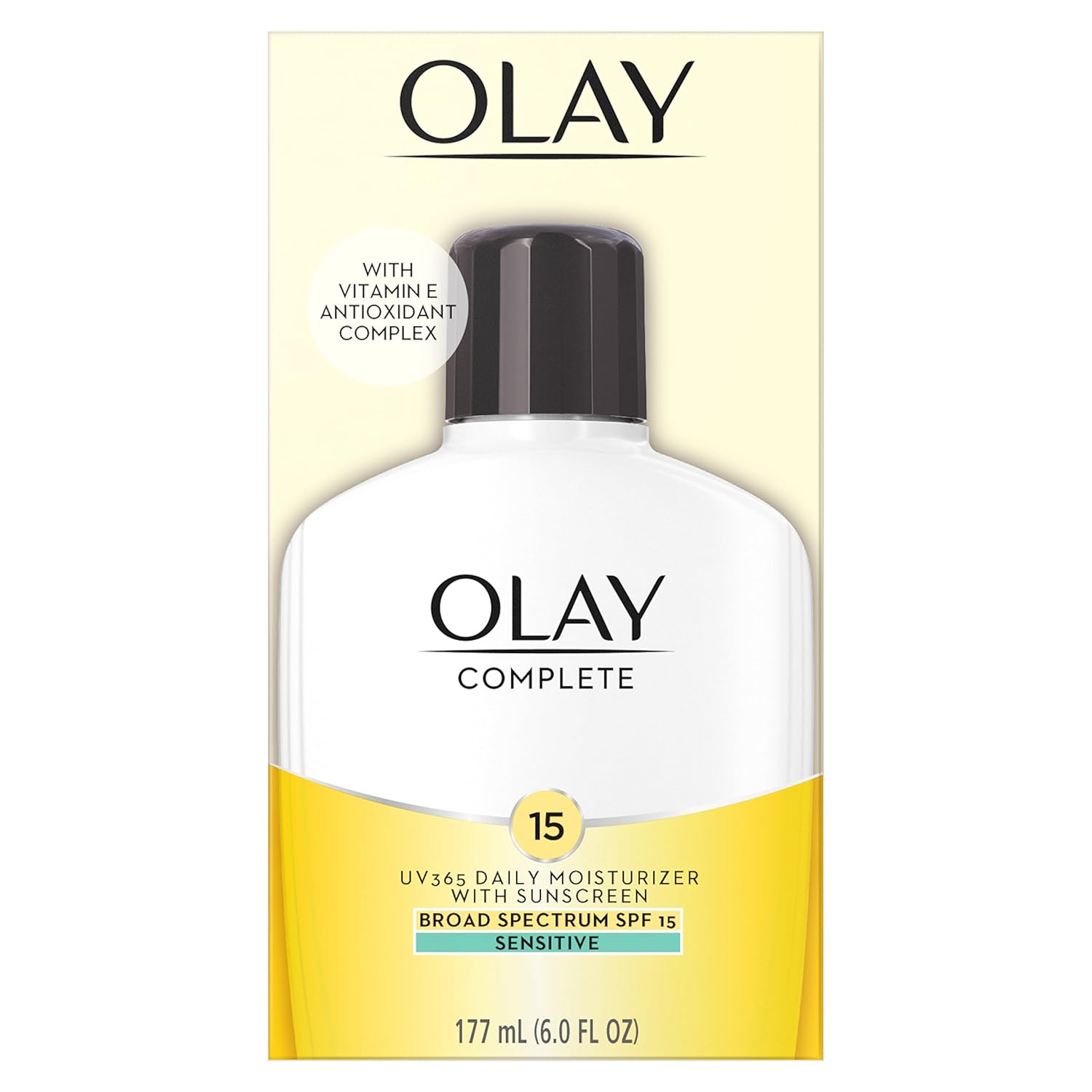 Olay Complete All Day Moisturizer Lotion with Sunscreen SPF 15 for Sensitive Skin, 6.0 fl oz (Pack of 2) - Image 2