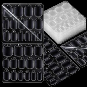 Teenitor 600pcs Press on Nail Adhesive Tabs, 15 Sizes of Nail Stickers for Press on, Press on Nails Stickers Press on Nail Sticky Tabs for Nails, Nail Glue Stickers Nail Glue Tabs, 40 Sheets