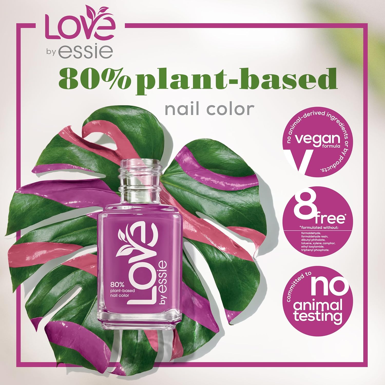essie LOVE 80% Plant-Based Vegan Soft Blue Nail Polish 0.46 Fl Oz Salon-Quality - Image 3