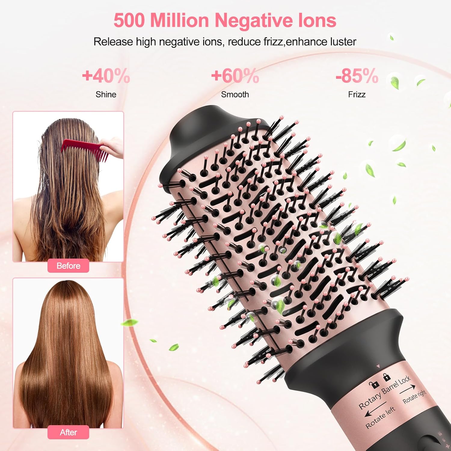 Nimmu Hair Dryer Brush with 120,000 RPM High-Speed Negative Ionic Blow Dryer Brush Fast Drying, Multi Hair Styler Curlers, Professional Hot Air Styler for Curling Volumizing Straightening Styling - Image 4
