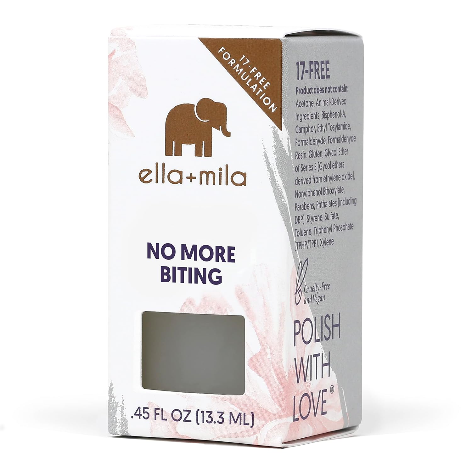 ella+mila "No More Biting" Nail Polish - Bitter Taste Nail Biting Treatment for Kids & Adults - Effective Thumb Sucking Stop for Kids (0.45 fl oz) - Image 8