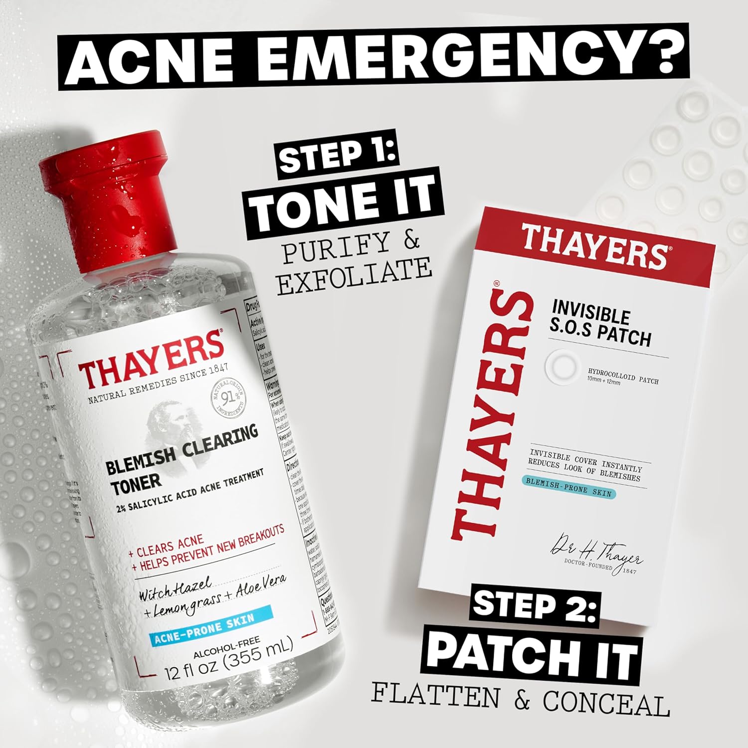 Thayers Blemish Clearing Salicylic Acid Toner, Acne Treatment Face Toner with 2% Salicylic Acid, Soothing and Non-Stripping Skin Care, 12 Fl Oz - Image 6