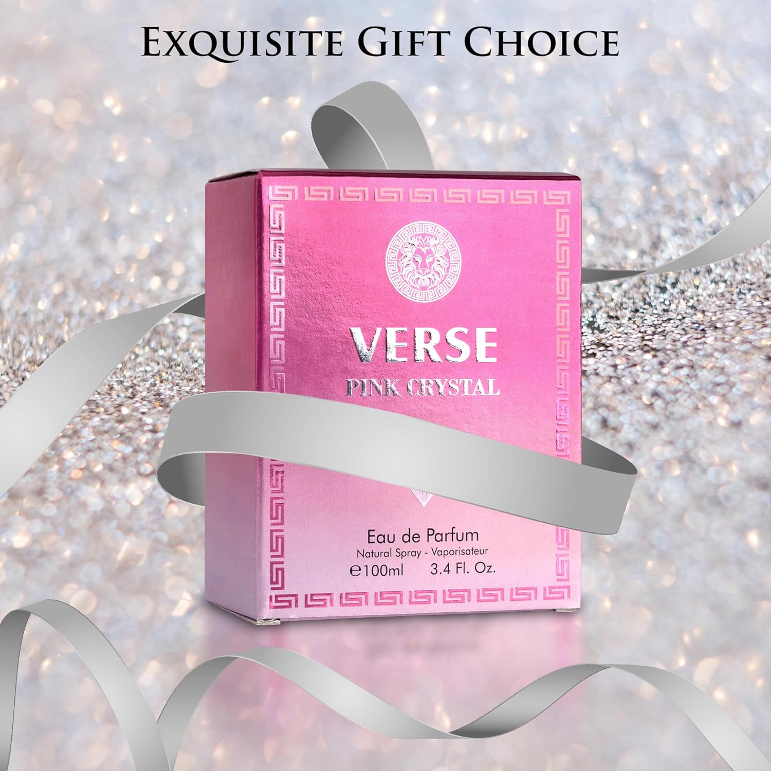 Verse Pink Crystal Eau De Parfum for Woman - Top Notes of Pomegranate, Yuzu & Iced Accord - Base Notes of Peony, Lotus, Magnolia, Amber, Musk & Mahogany - Floral & Fruity Scent - Elegant 100ml Bottle - Image 7