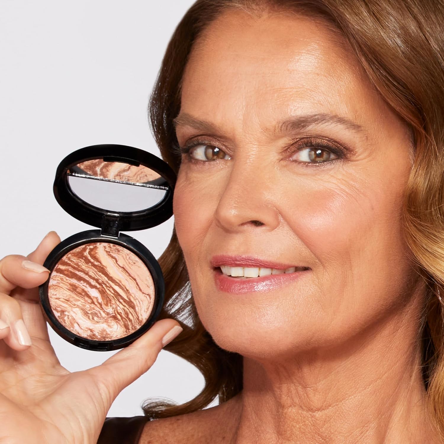 LAURA GELLER NEW YORK Baked Bronze-N-Brighten Bronzer Powder - Fair - Natural Bronze Glow - Image 5