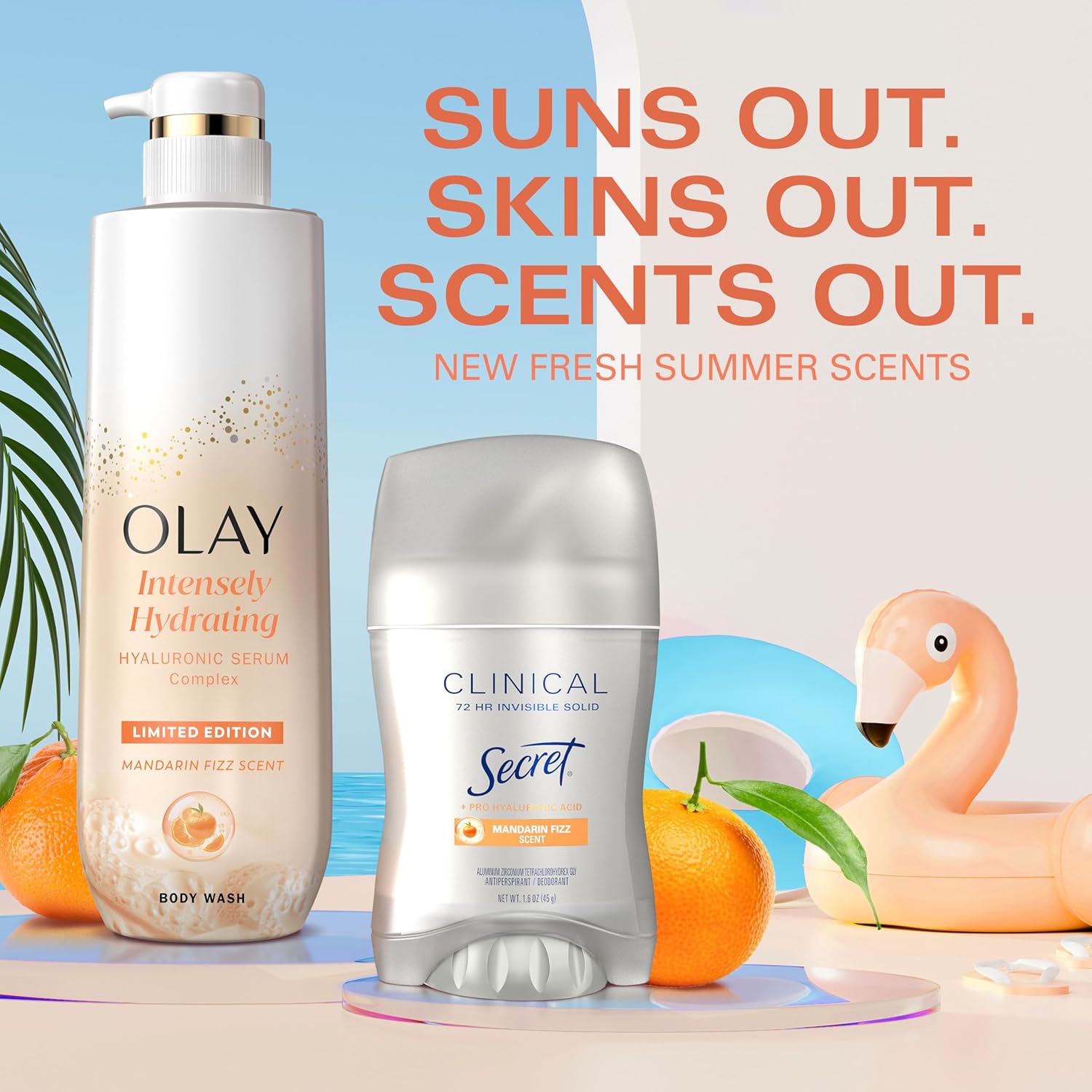 Olay Body Wash for Women, Intensely Hydrating, Pro-Hyaluronic Acid Serum Complex, Renews Moisture, Vitamin B3 Lameller Technology, For All Skin Types, Mandarin Summer Fizz Scent, 20 fl oz - Image 10