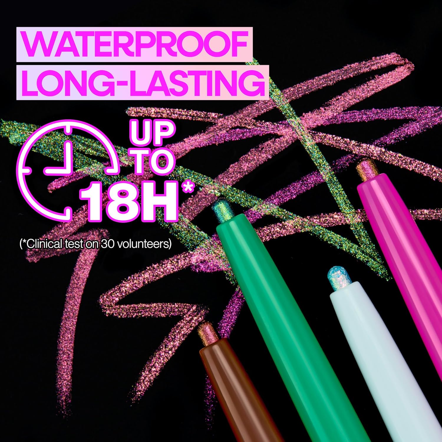wet n wild Chameleon Chrome Eyeliner, Waterproof and Smudge-Proof, Multichrome Color Shift, Long-Lasting 18-Hour Wear, Cruelty-Free & Vegan - Electric Prism - Image 4