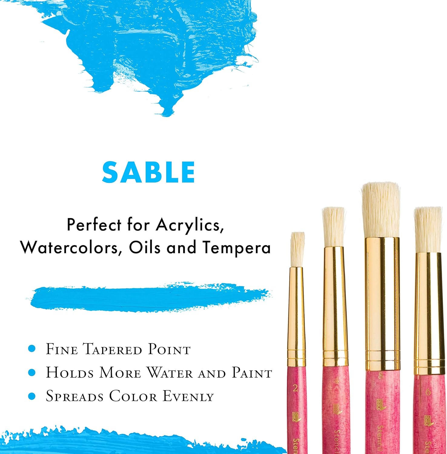 Princeton RealValue Paintbrush, Pink - Image 4