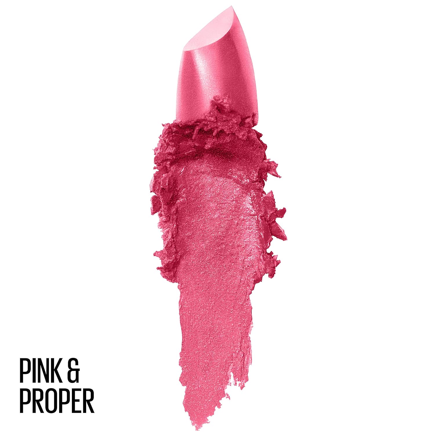 Maybelline Color Sensational Lipstick, Lip Makeup, Cream Finish, Hydrating Lipstick, Pink & Proper, Coral Pink ,1 Count - Image 2