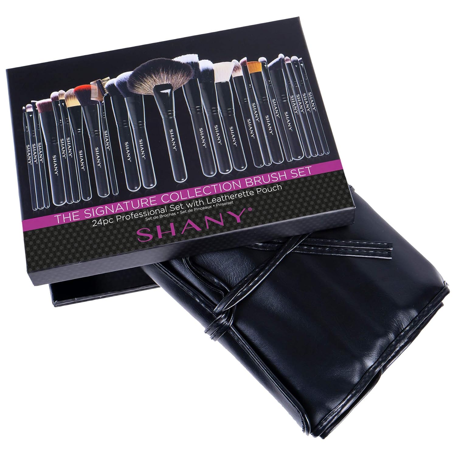 SHANY Makeup Brushes The Masterpiece Pro Signature Makeup Brush Set - Foundation Powder Concealers Eye Shadow brushes, Synthetic Bristle with Wooden handles, Premium Gift Packaging - 24pcs - Image 7