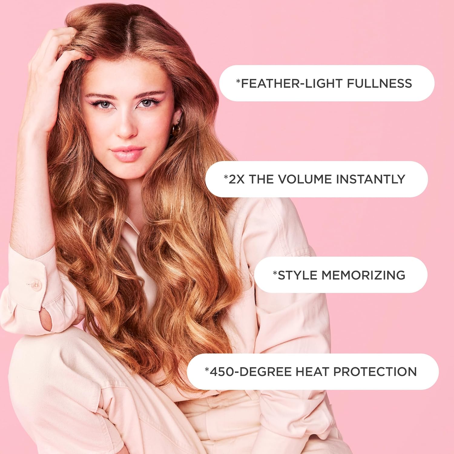 Cake Beauty Volumizing Mousse, The Big Wig - High Volume, Flexible Hold Hair Mousse with 450 F Heat Protection - For All Hair Types - 8.4 oz - Image 3