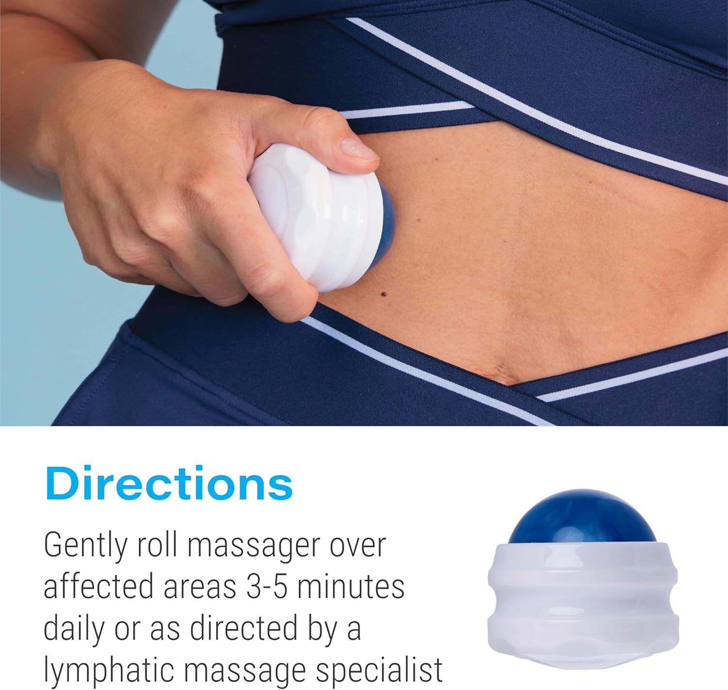 Lymphatic Drainage Massager, Massage Roller Ball, Fibro Roller for Fibrosis Treatment, Liposuction, 360 Lipo, Tummy Tuck & BBL Post Surgery Recovery, Body Roller - Image 5