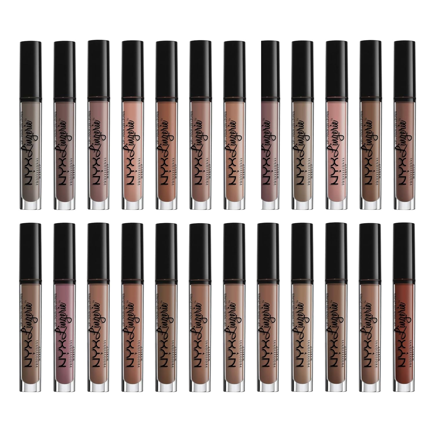 NYX PROFESSIONAL MAKEUP Lip Lingerie Matte Liquid Lipstick - After Hours (Warm Brown Nude) - Image 4