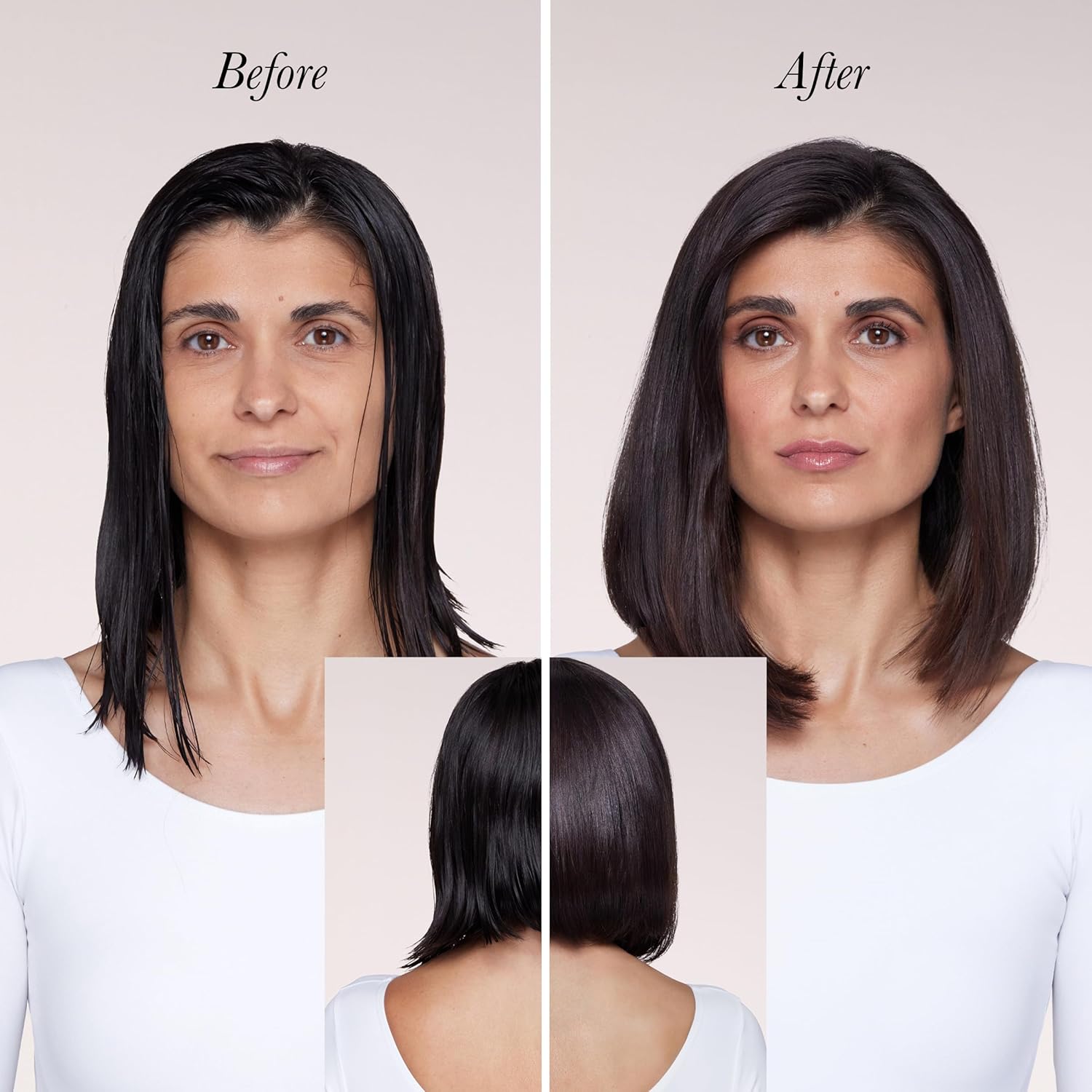 L'ANGE HAIR Le Volume Elevé 65MM 2-in-1 Titanium Brush Dryer | Dry and Style | Unique Teardrop Shape Barrel | 3 Heat Settings | 360° Vented Airflow | Ionic Technology for Frizz-Free Styling (Blush) - Image 6