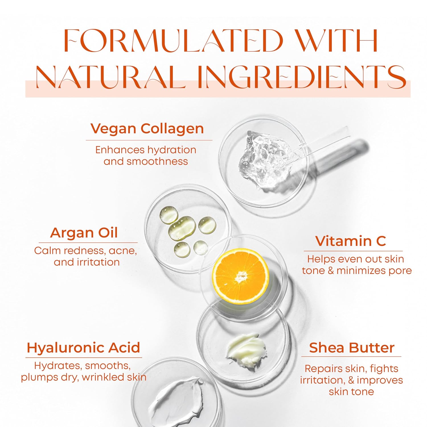 Vitamin C & Collagen Face Moisturizer - Dermatologist Tested, Anti-Aging, Skin Tightening - Brightening, Clean Beauty, Cruelty-Free, Korean Skincare for All Skin Types - 1.69 Fl oz - Image 5