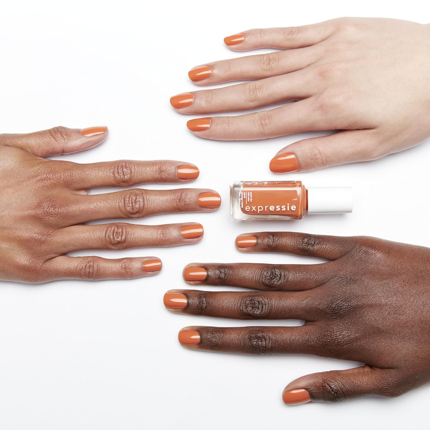 essie Expressie Nail Polish, Quick-Dry Coral Orange Nail Polish, Vegan, Strong At 1%, 0.33 fl oz - Image 3