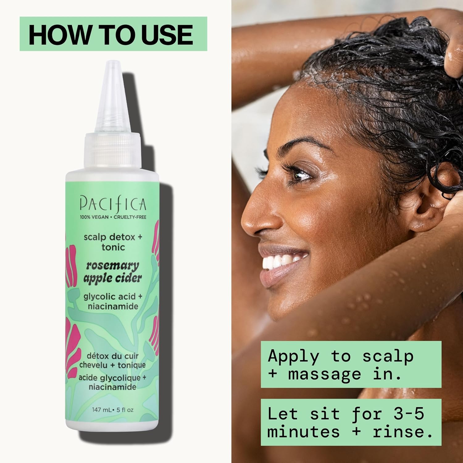 Pacifica Scalp Detox Tonic โ Rosemary Apple Cider Scalp Exfoliator - Scalp Scrub w/ Salicylic Acid for Clarifying Build Up & Purifying - Itchy, Dry Scalp Treatment , Vegan & Cruelty-Free, 5 oz - Image 10