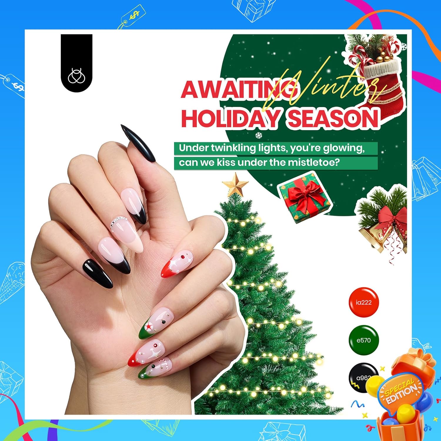 beetles Gel Polish 36 Colors Summer Gel Nail Polish Set with Base Coat Glossy Matte & Glitter Gel Top Coat Neon Pink Yellow Jelly Blue Vivid Seasons Collection Gifts for Women Diy Nails at Home - Image 6