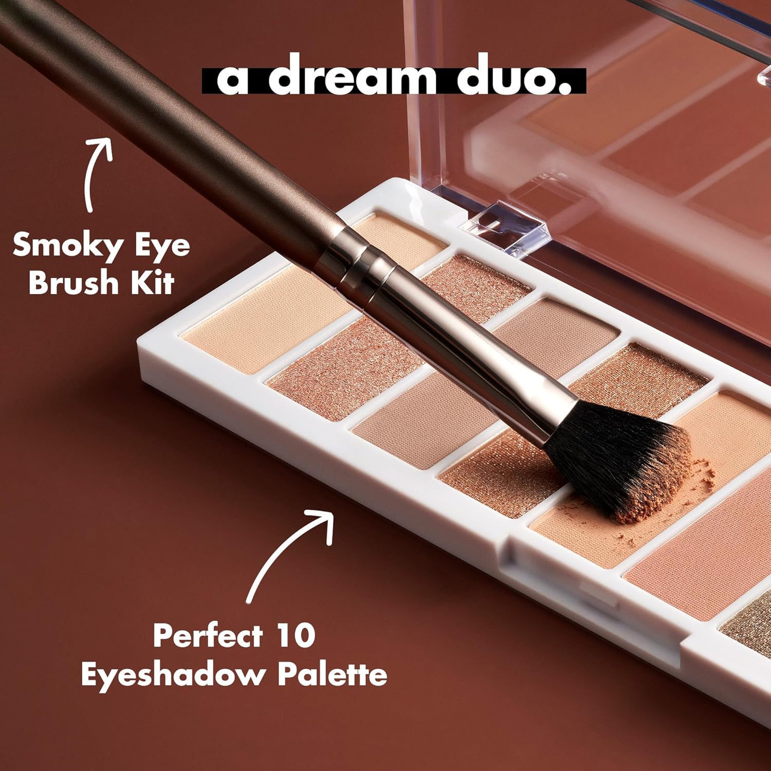 e.l.f. Perfect 10 Eyeshadow Palette, Ten Ultra-pigmented Shimmer & Matte Shades, Vegan & Cruelty-Free, Keep It Ethereal - Image 4