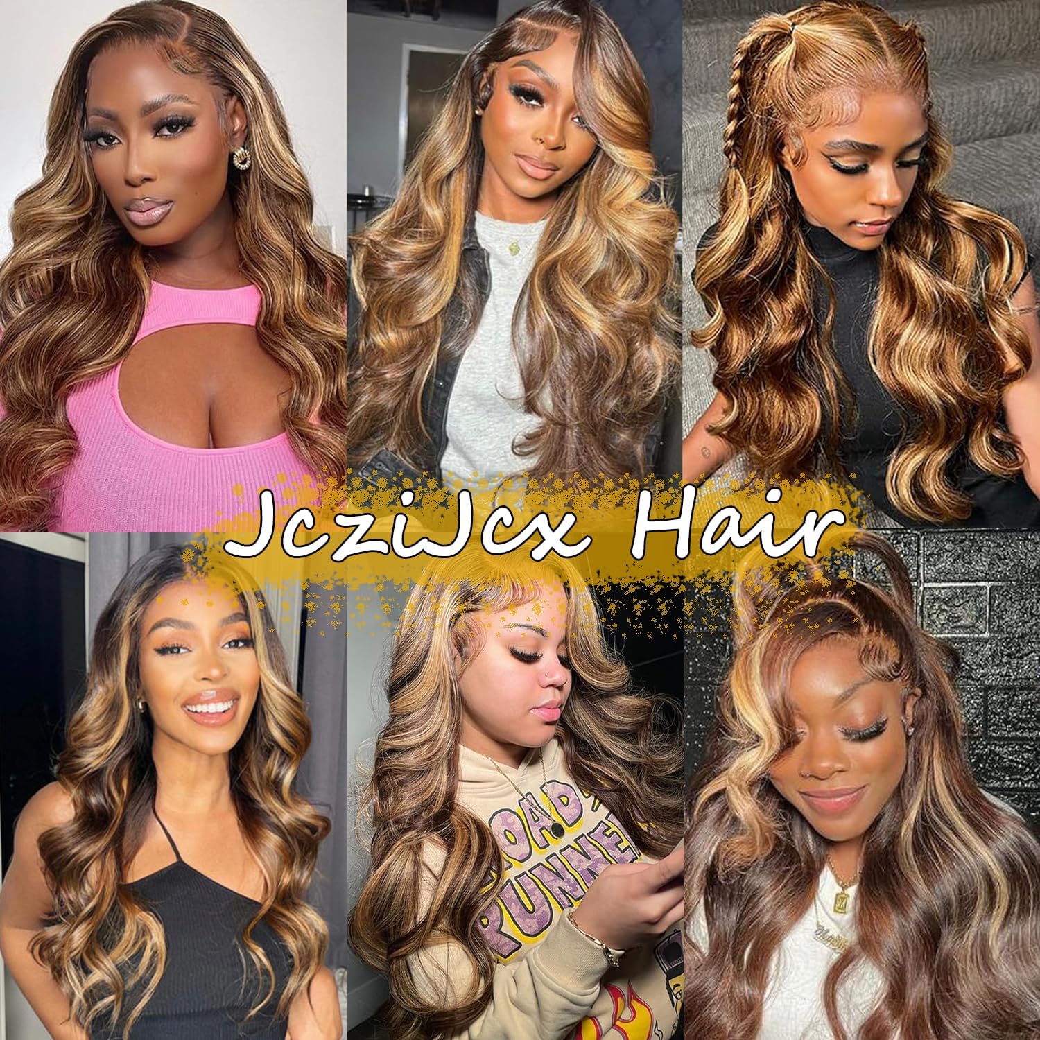 26 Inch Honey Blonde Lace Front Wig Human Hair Pre Plucked 13x6 HD Transparent 4/27 Highlight Ombre Body Wave Lace Front Wigs Human Hair 180% Density Glueless Colored Wigs for Women Natural Hairline - Image 5