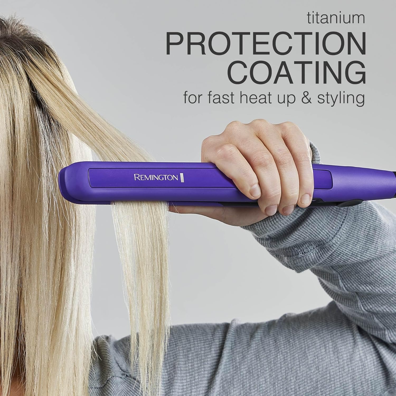Remington 1" Flat Iron, Hair Straightener with Anti-Static Technology, 30-Second Heat Up & 60 Minute Auto Shut-Off, 30% Longer Ceramic Floating Plates, Titanium + Ceramic Coating - Image 5