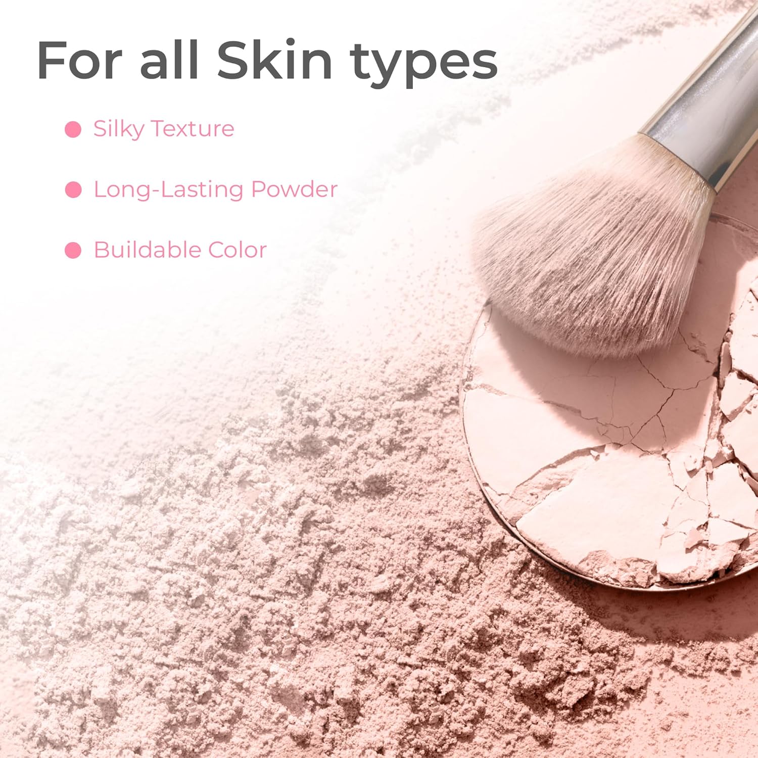 ULTIMATE KIT (WARM- Neutral Shade, Most Popular) Full Size Mineral Makeup Set Matte Foundation Kit Bare Face Sheer Powder Cover - Image 7