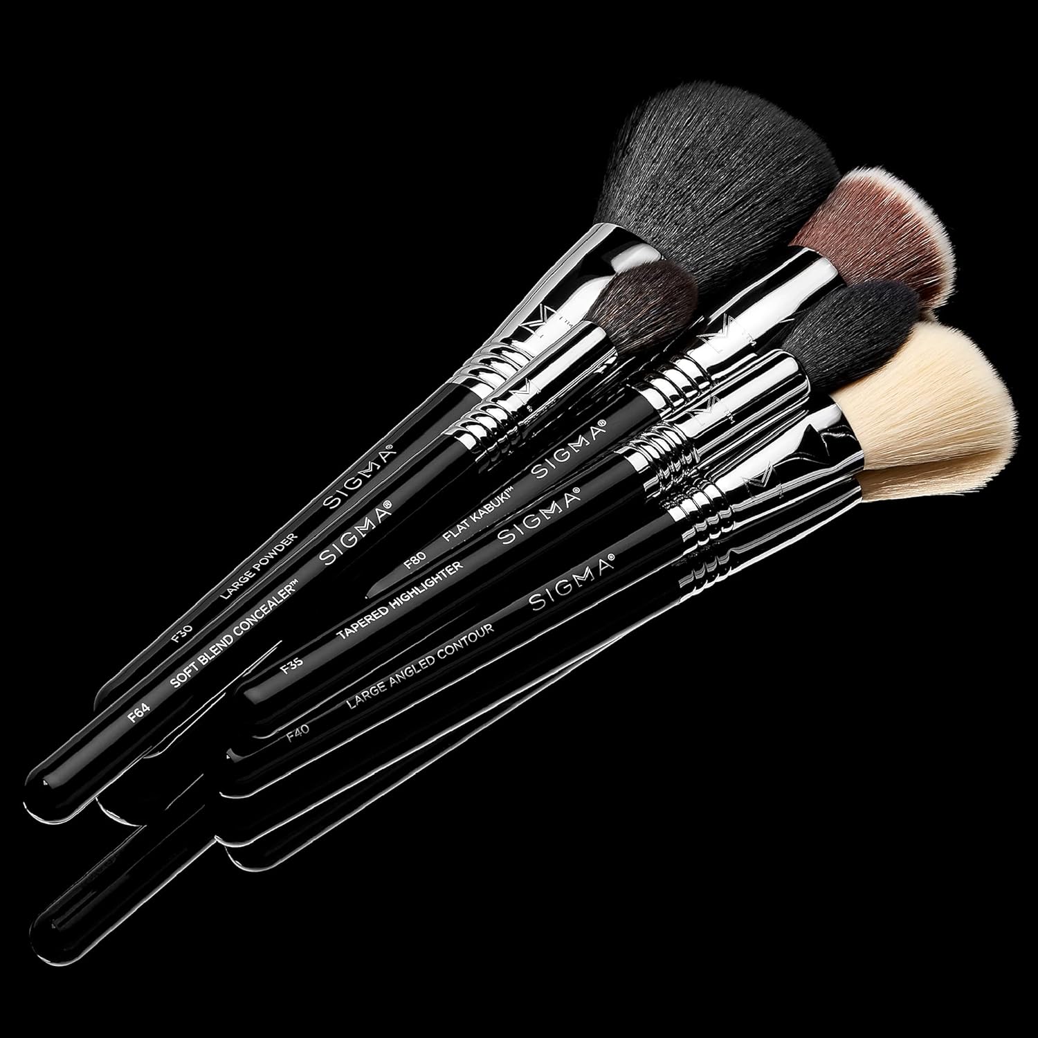 Sigma Beauty Makeup Brush Set – Set of 5 Classic Makeup Brushes for Full Face, Professional Makeup Brushes for Foundation, Concealer, Blush/Powder, Contour, and Highlight (5 pcs) - Image 2