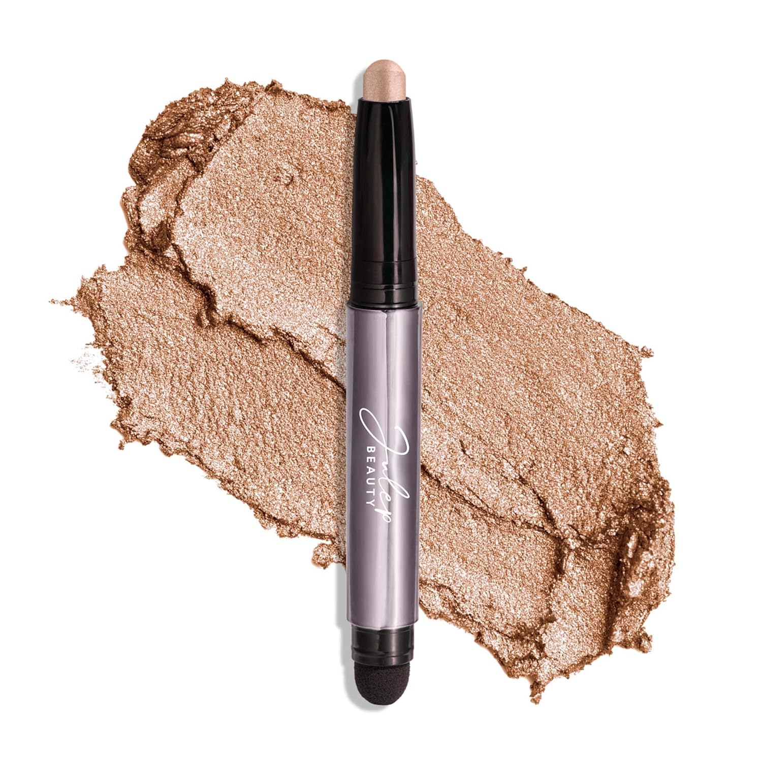 Julep Eyeshadow 101 Cream-to-Powder Waterproof Shadow Stick – Sand Shimmer – Long-Lasting, Crease-Proof, Champagne Toned Shimmer Cream Eyeshadow with Built-in Smudger