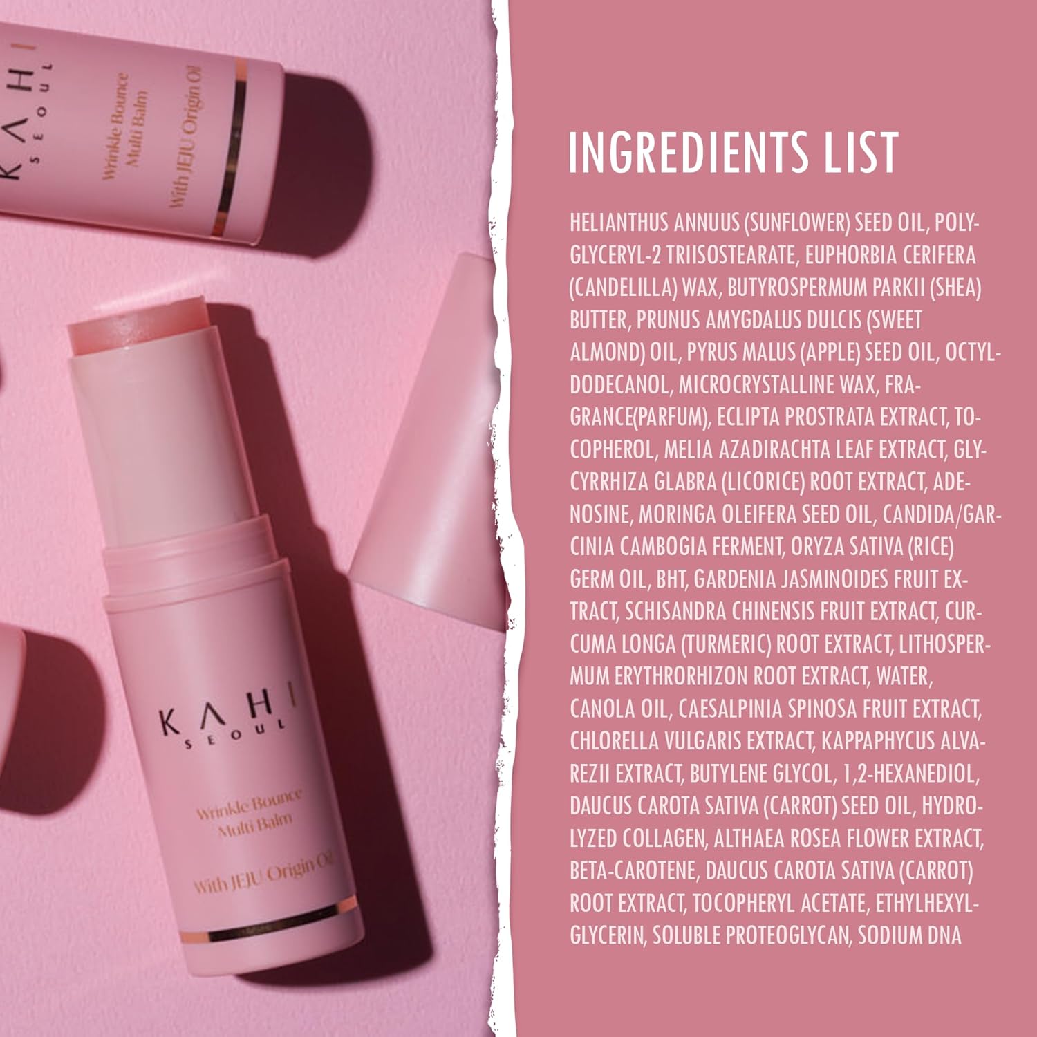 KAHI Wrinkle Bounce Multi Balm Stick | PDRN Collagen Wrinkle Stick | Korean Skin Care |All-in-One Hydrating Lip Balm Eye Cream Neck Cream Make Up Base & Face Mist Moisture Balm - Image 8