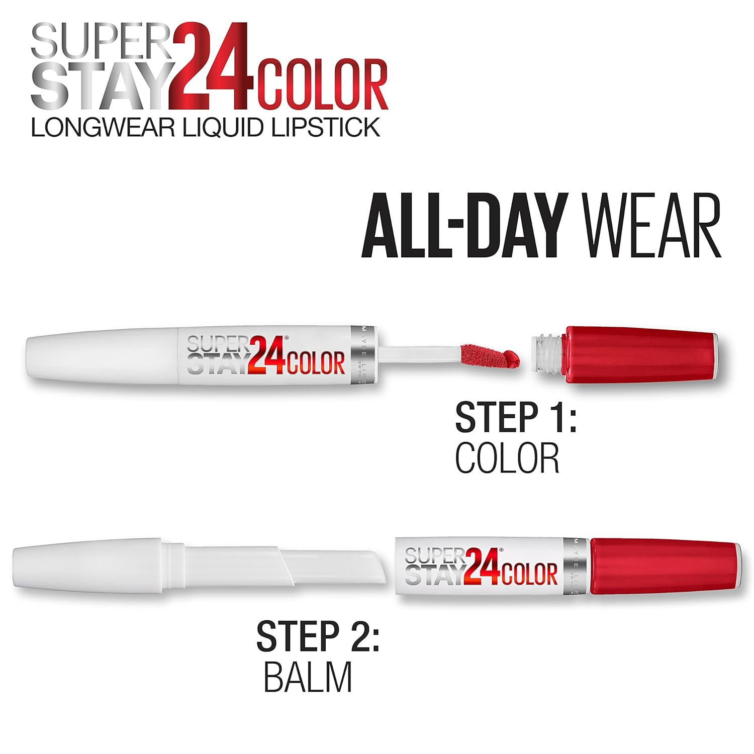 Maybelline Super Stay 24, 2-Step Liquid Lipstick Makeup, Long Lasting Highly Pigmented Color with Moisturizing Balm, Continuous Coral, Coral Pink, 1 Count - Image 11