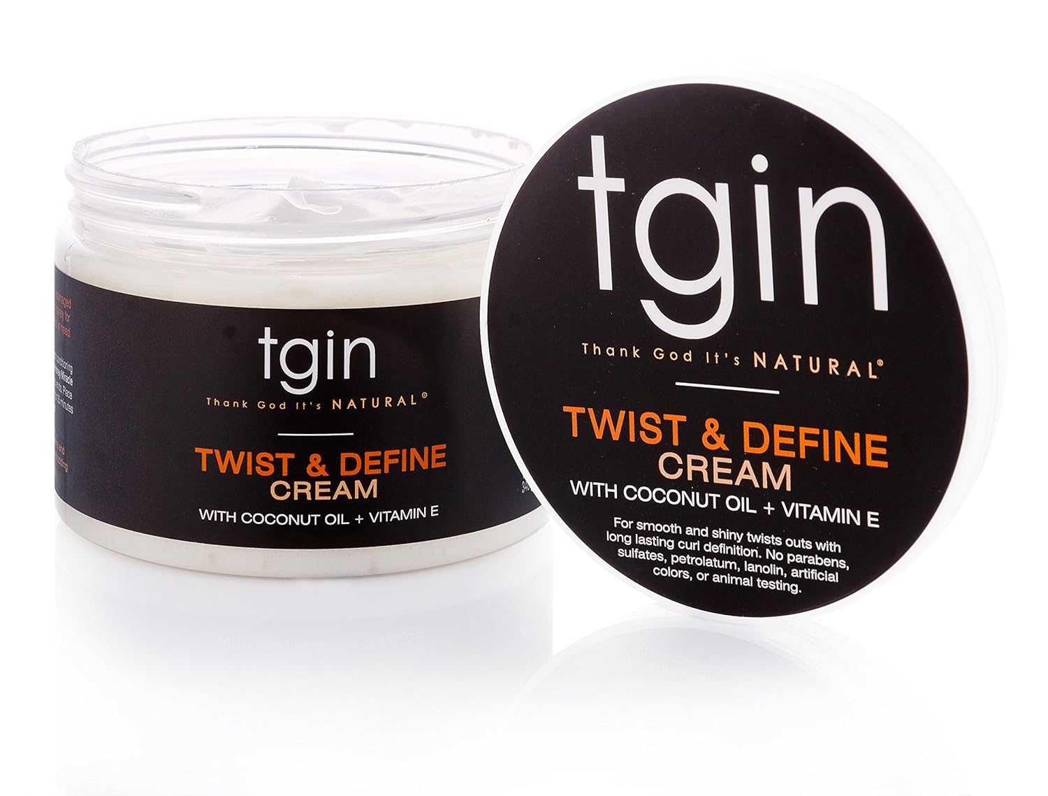 Thank God It's Natural tgin Twist and Define Cream, Hair Styling Cream - 12 Oz, Curly Hair - Paraben Free - Image 3
