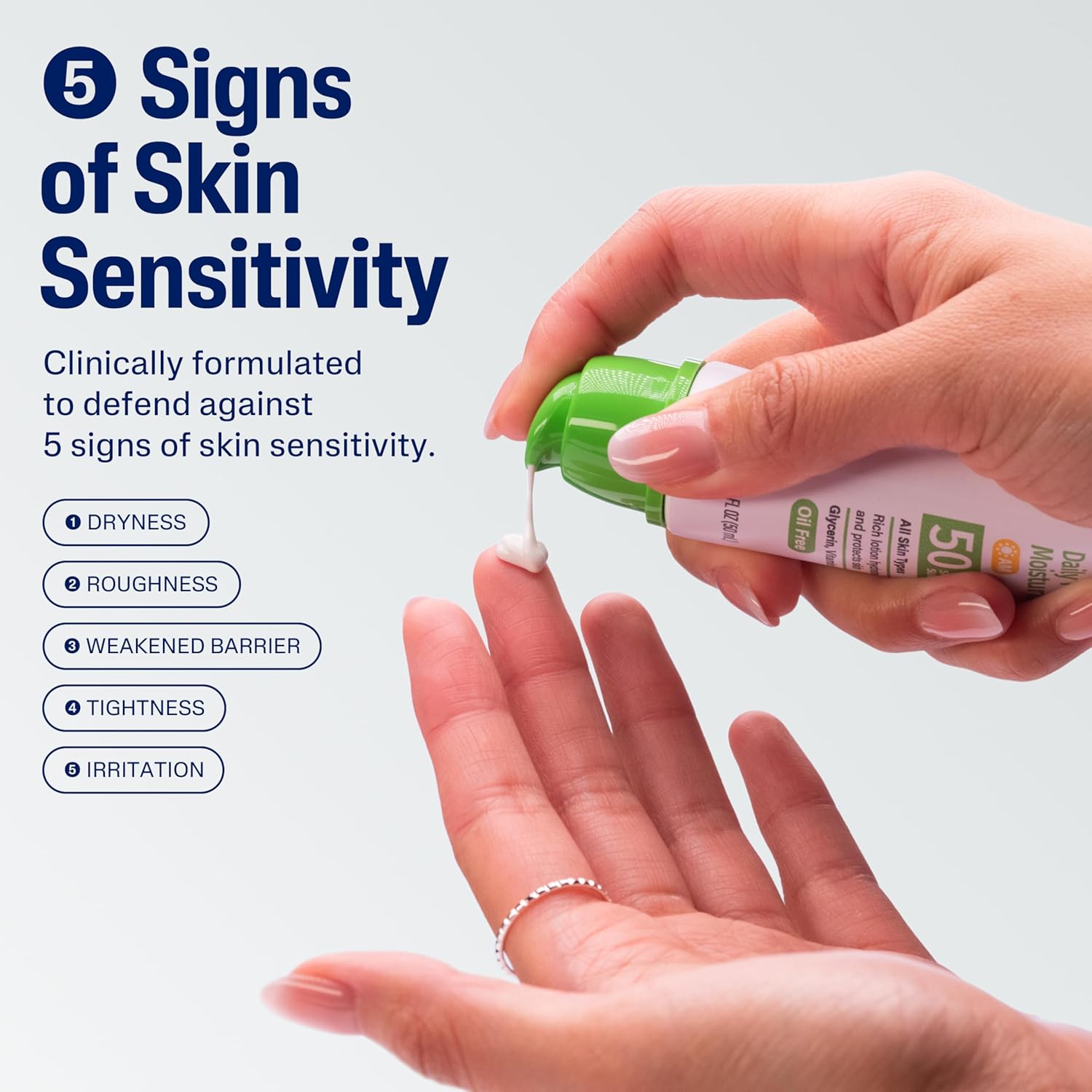 Cetaphil Daily Facial Moisturizer SPF 50, 1.7 Fl Oz (Pack of 2), Gentle Facial Moisturizer For Dry to Normal Skin Types, No Added Fragrance, Dermatologist Recommended (Packaging May Vary) - Image 3