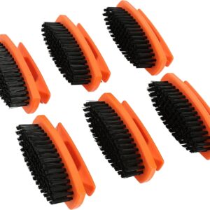 GreatNeck 19025 Nail Brush, 6 Pack Nail and Hand Scrub Brush Set, Stiff Bristles, Comfortable Scrubber Grip, Salon or Construction Quality, Gift For DIYer or Nail Techs
