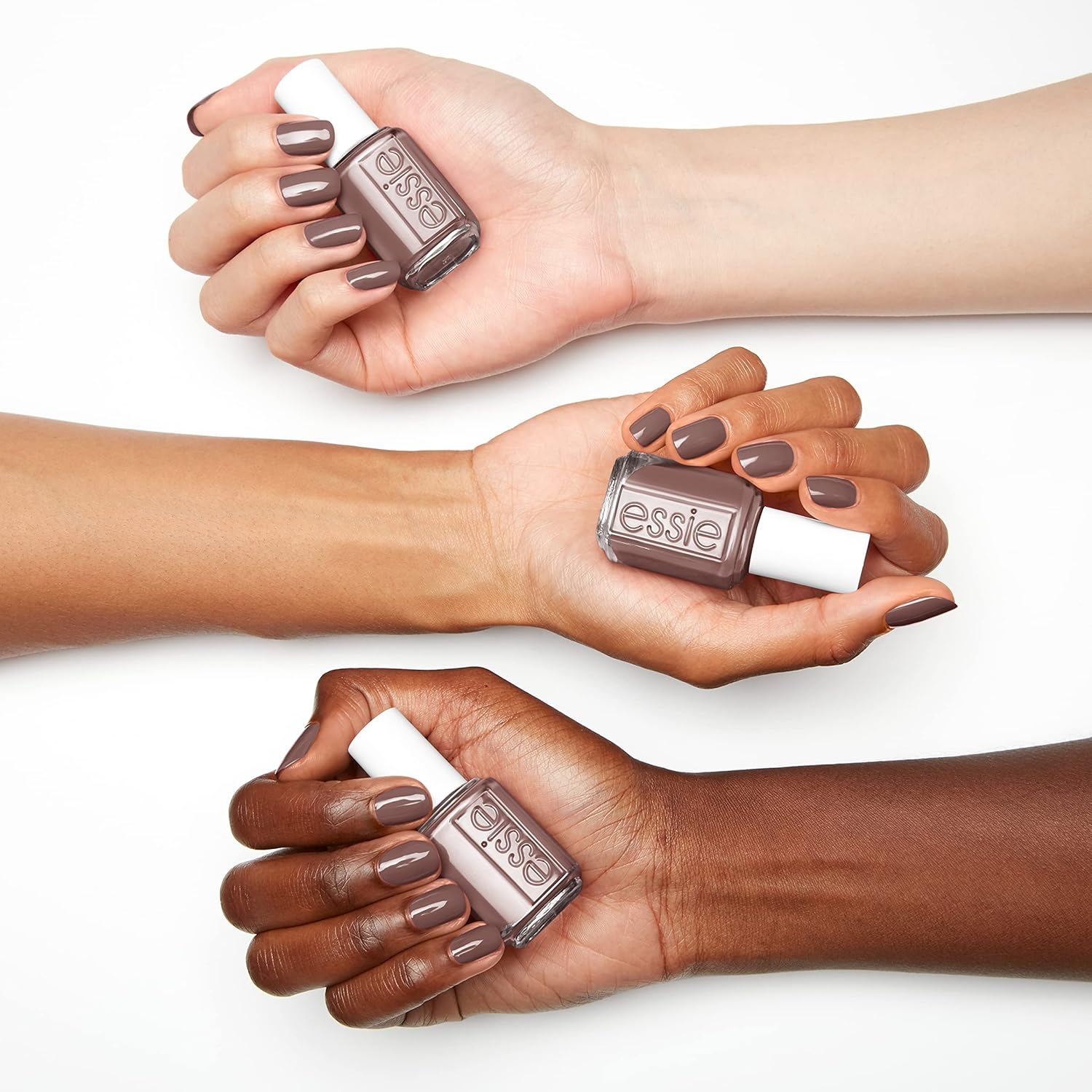 essie Nail Polish, Salon-Quality Grayish Brown Nail Polish, Vegan, Crochet Away, 0.46 fl oz - Image 3