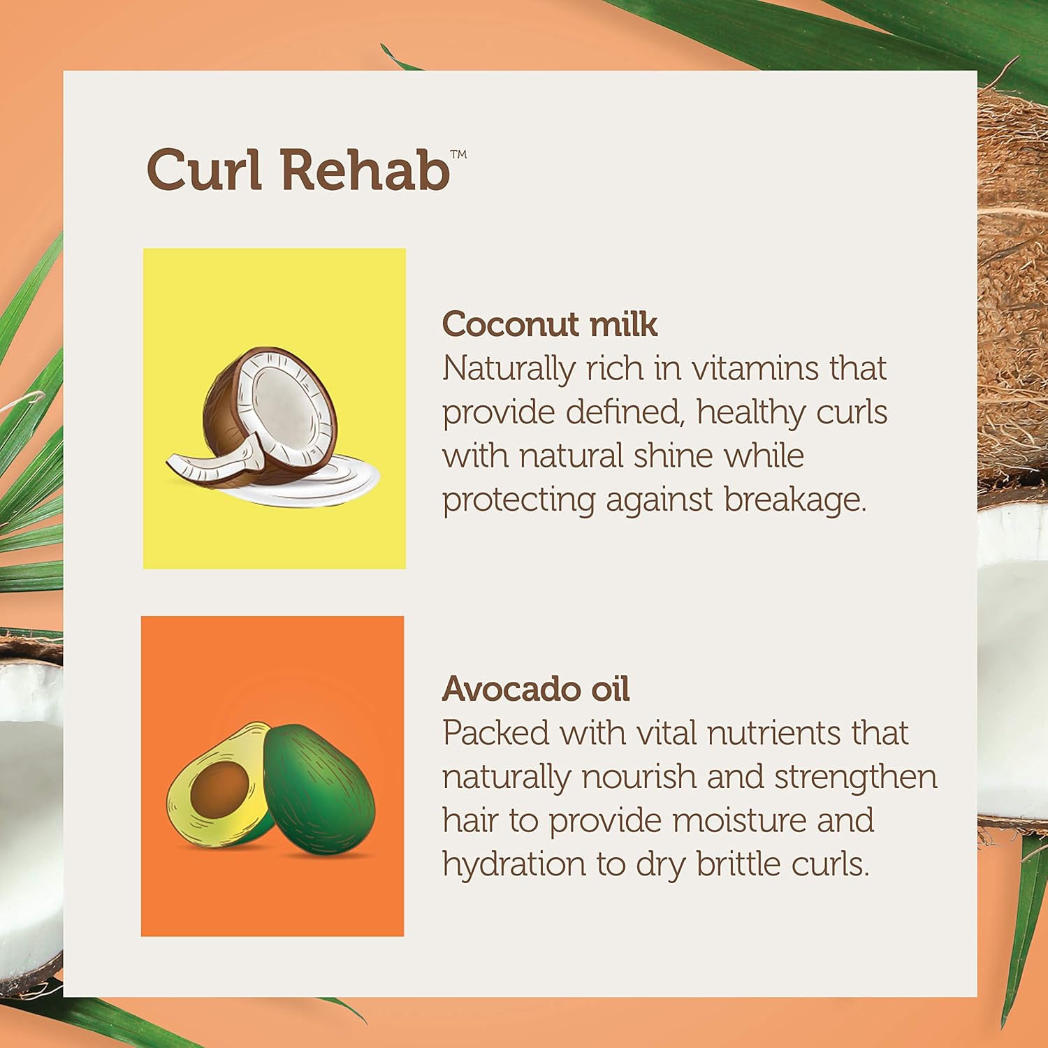 Revitalize & Repair: Vegan & Cruelty-Free 2-in-1 Hair Mask with Coconut Milk & Avocado Oil for Dry, Damaged Hair Treatment 2.4 oz - Image 3