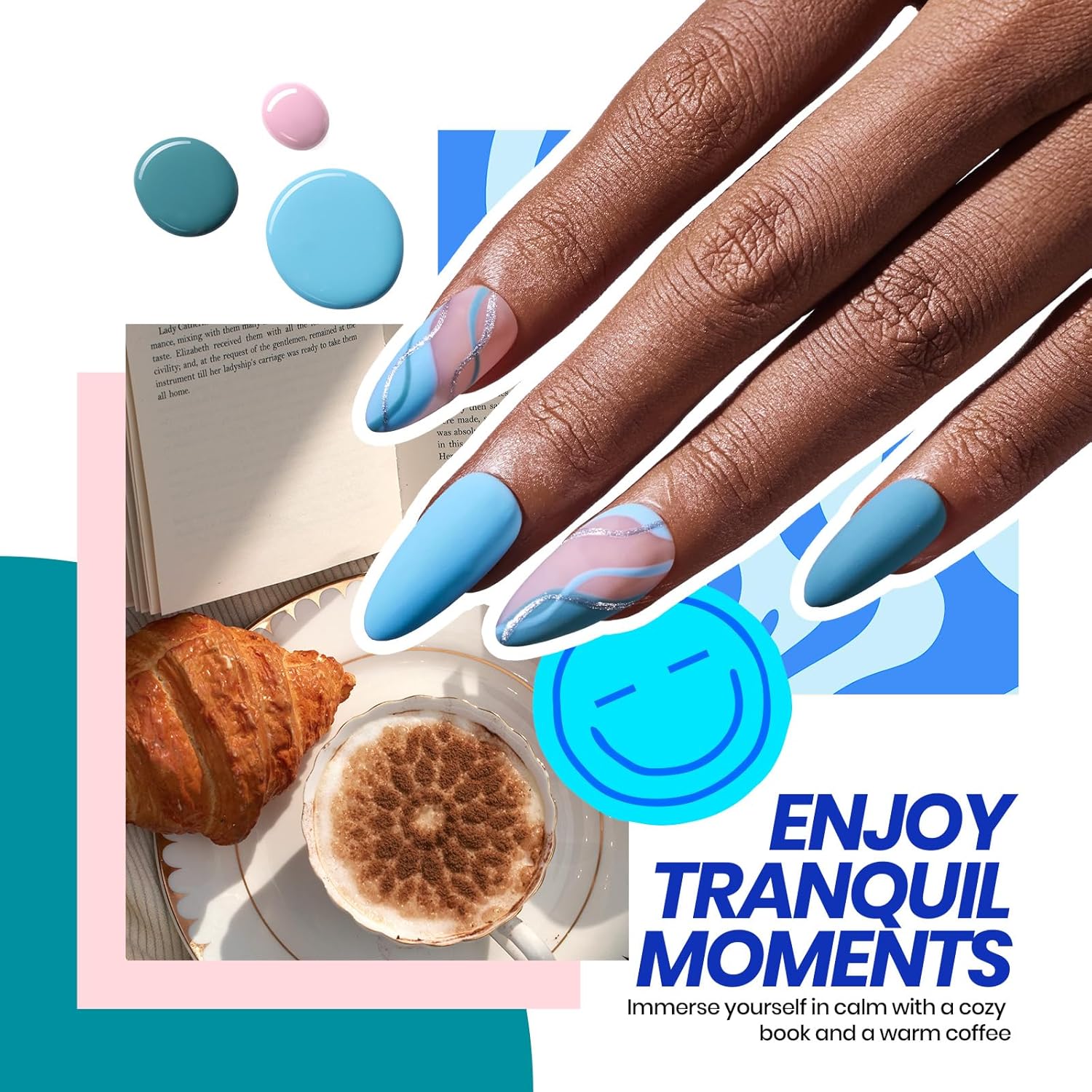 Beetles Gel Nail Polish Kit with U V Light 69 Pcs Emotional Spectrum 35 Colors Gel Polish Nail Kit with Base and Matte&Glossy Top Coat Soak Off All Season Gel Nail Kit Manicure Tools Gifts for Women - Image 5