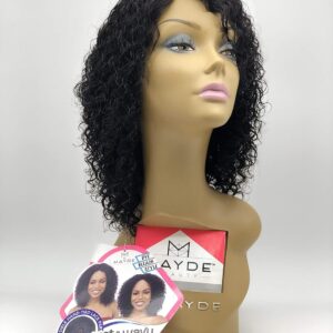 Mayde Beauty Human Hair Invisible Hand-Tied Lace Part Wig Wet N Wavy Deep Curl (NATURAL)