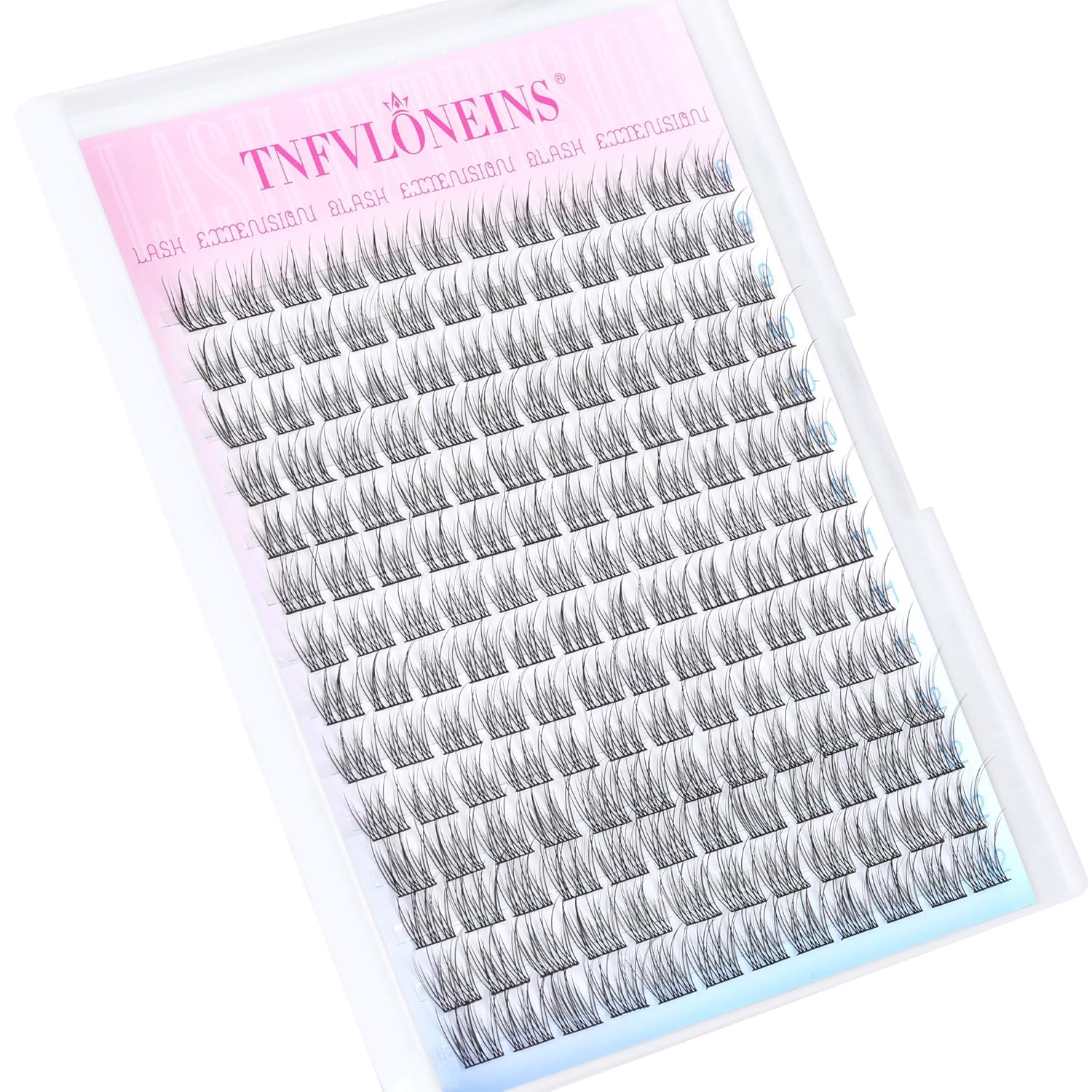 Natural Lash Clusters Wispy Eyelash Extension 168Pcs Cluster Lashes Extensions Natural Individual Lashes 9-12mm Eyelash Clusters DIY Korean False Eyelashes by TNFVLONEINS - Image 7