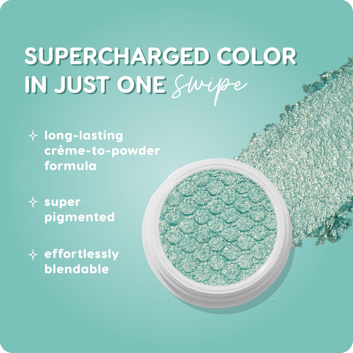 ColourPop Super Shock Shadow - High-Pigment, Crème-Powder Eye Makeup - Single Glitter Eyeshadow with Zero Fallout and Unique Bouncy Texture - Midtone Mint Eyeshadow - Mint 4 U (0.07 oz) - Image 3