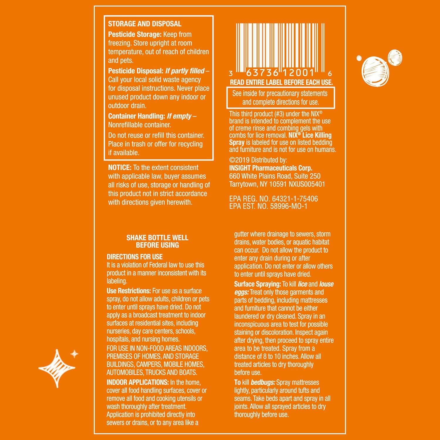 Nix Lice & Bedbug Killing Spray for Home, Bedding & Furniture, 5 fl oz - Image 5