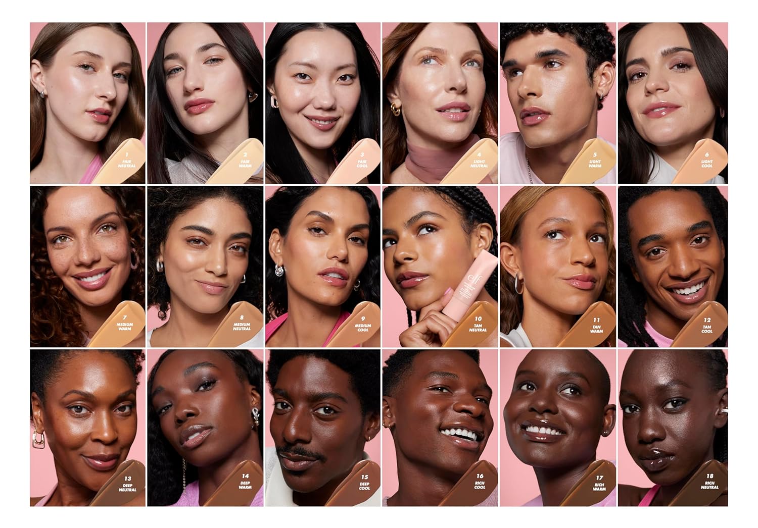 e.l.f. Halo Glow Skin Tint SPF 50, Tinted Moisturizer For Light, Buildable Coverage, Creates A Natural Glow, Vegan & Cruelty-Free, 6 Light Cool - Image 6